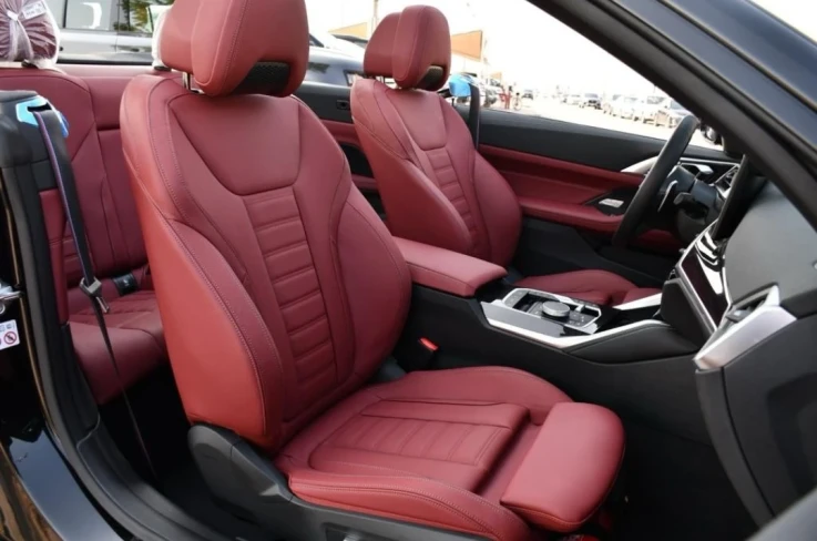 BMW 420 I Convertible 2024 BLACK RENTAL IN DUBAI - undefined